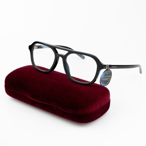 NEW Gucci GG1673S 001 Black Photochromic Transition Pilot Eyeglasses - Picture 2 of 10